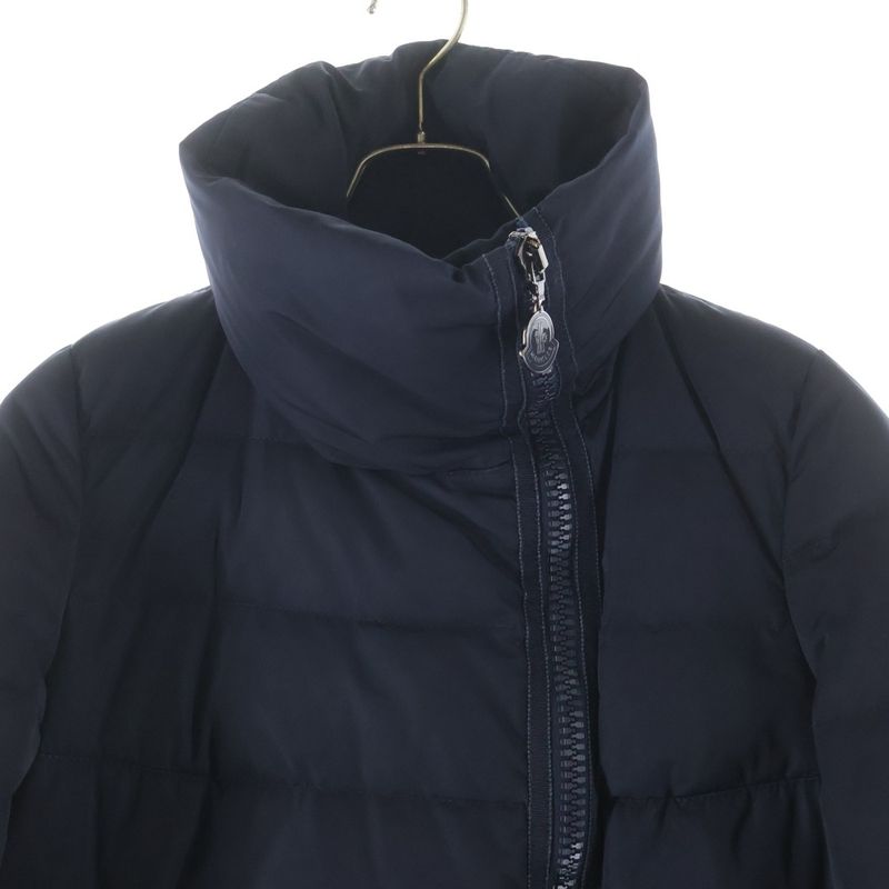 Moncler Gerboise Zip Up Down Coat Navy