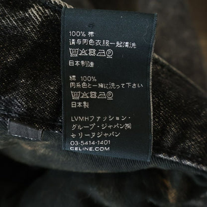 Celine Elephant Jeans Wide Baggy Denim Pants Gray