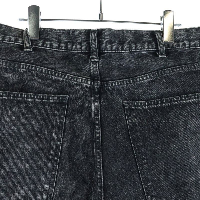 Celine Elephant Jeans Wide Baggy Denim Pants Gray