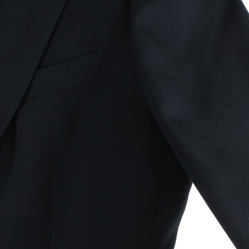 Celine Wool Gabardine Classic Single Tailored Jacket Black