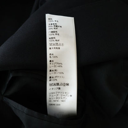Celine Wool Gabardine Classic Single Tailored Jacket Black
