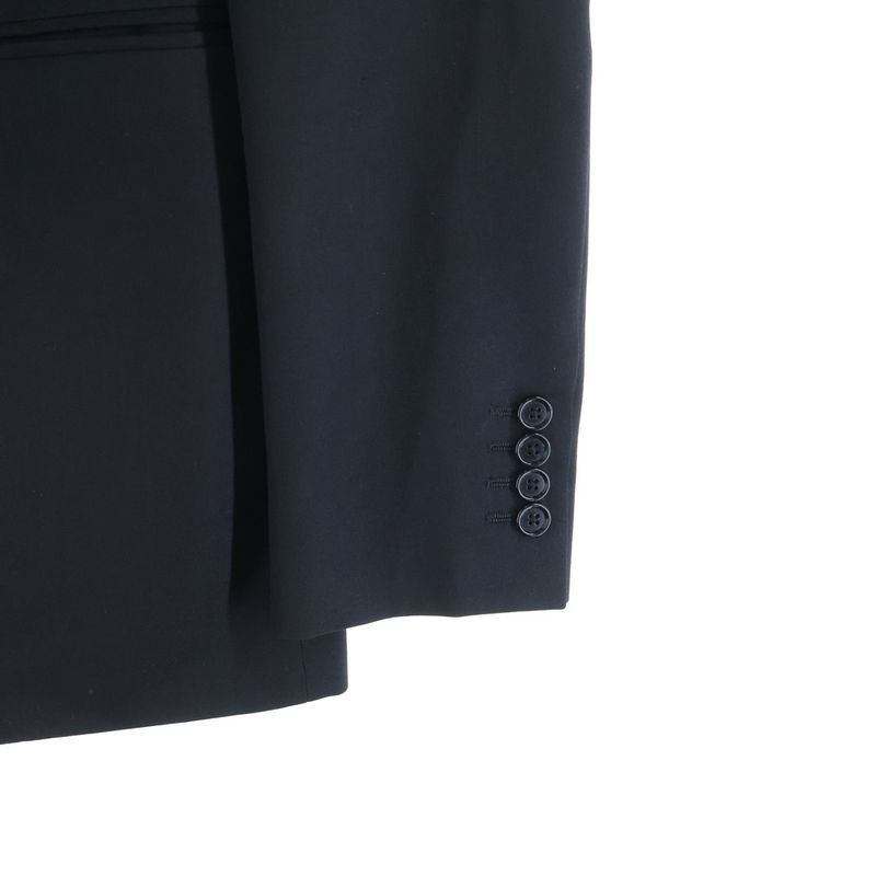 Celine Wool Gabardine Classic Single Tailored Jacket Black
