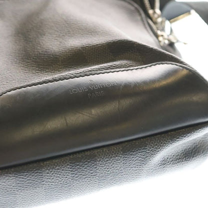 Louis Vuitton Damier Graphite Avenue Belt Bag Black Leather Silver