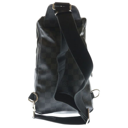Louis Vuitton Damier Graphite Avenue Belt Bag Black Leather Silver