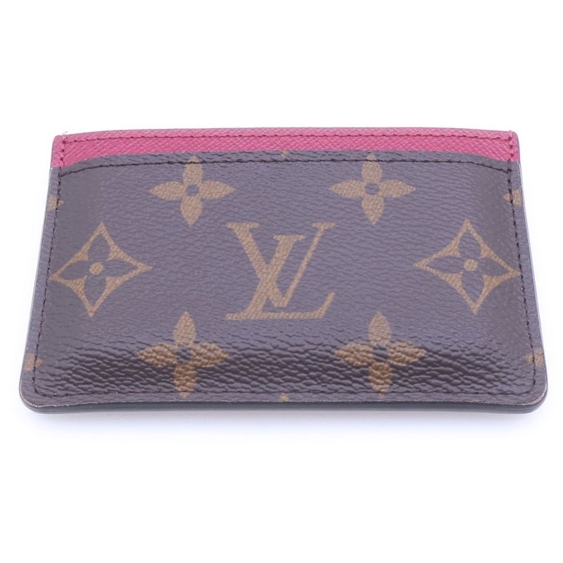Louis Vuitton Card Holder Sample Monogram Case Brown