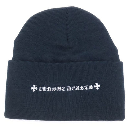 Chrome Hearts Wool Watch Cap Chomper Embroidered Beanie Hat Black