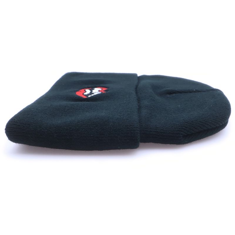 Chrome Hearts Wool Watch Cap Chomper Embroidered Beanie Hat Black