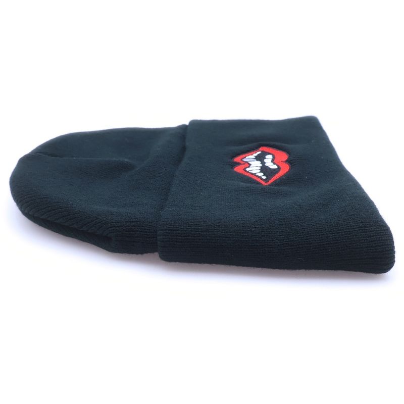 Chrome Hearts Wool Watch Cap Chomper Embroidered Beanie Hat Black