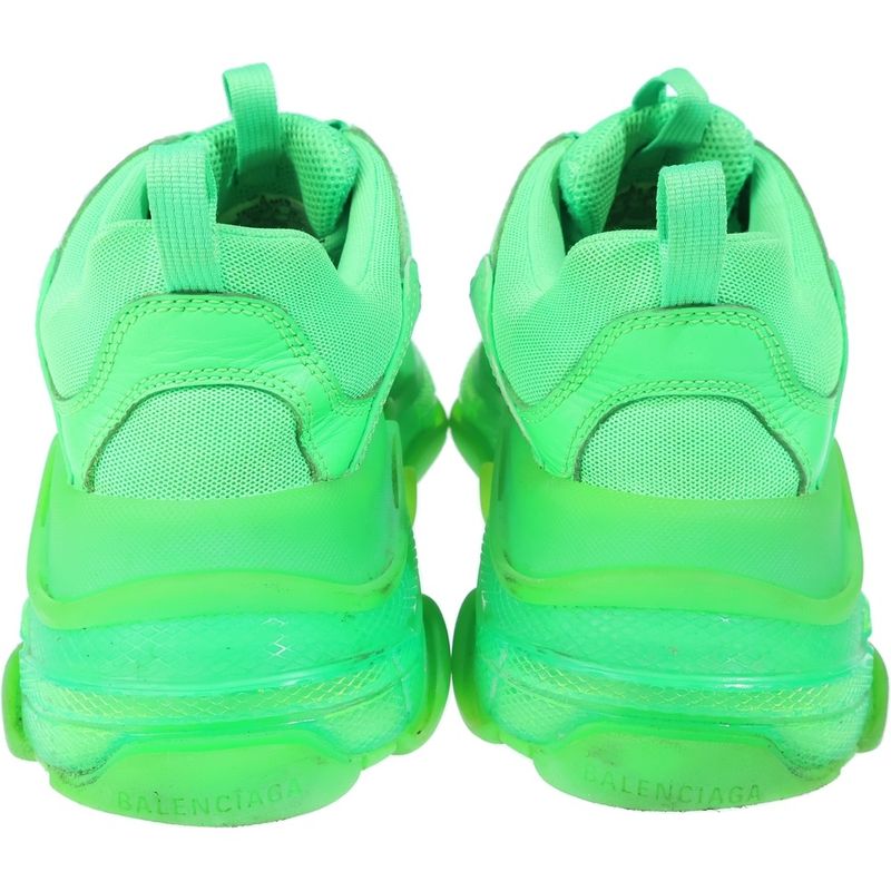 Balenciaga Triple S Clear Sole Trainer Dad Sneakers Green