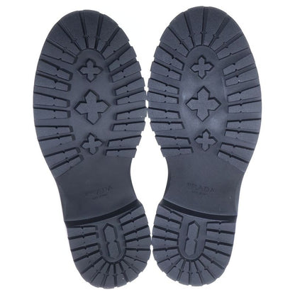 Prada Triangle Logo Oxford Leather Loafers Black
