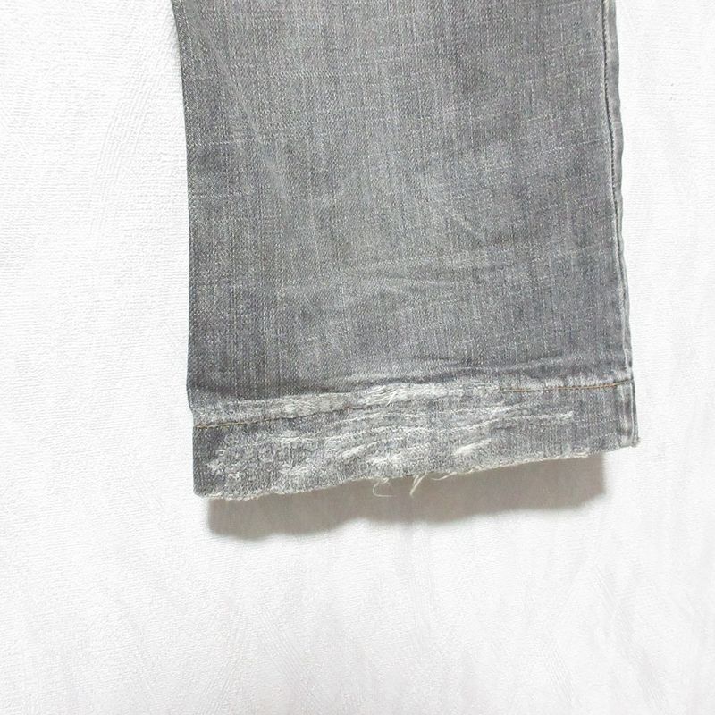 Dolce & Gabbana Painted Crushed Jeans Denim Pants Gray