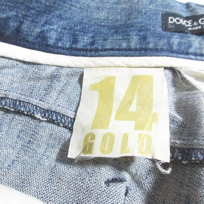 Dolce & Gabbana Repair Distressed Jeans Denim Pants 48 Indigo Blue
