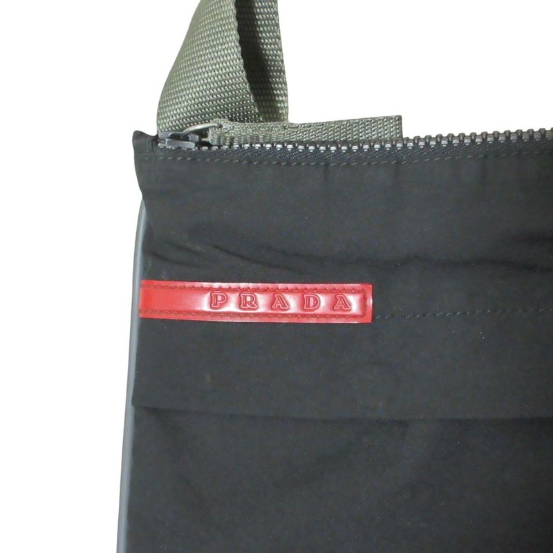 Prada Sports Vintage Nylon Shoulder Bag Black