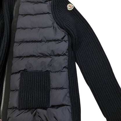Moncler Knit Combination Down Jacket XS Navy
