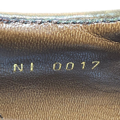 Louis Vuitton Leather Canvas Business Shoes Brown Ecru