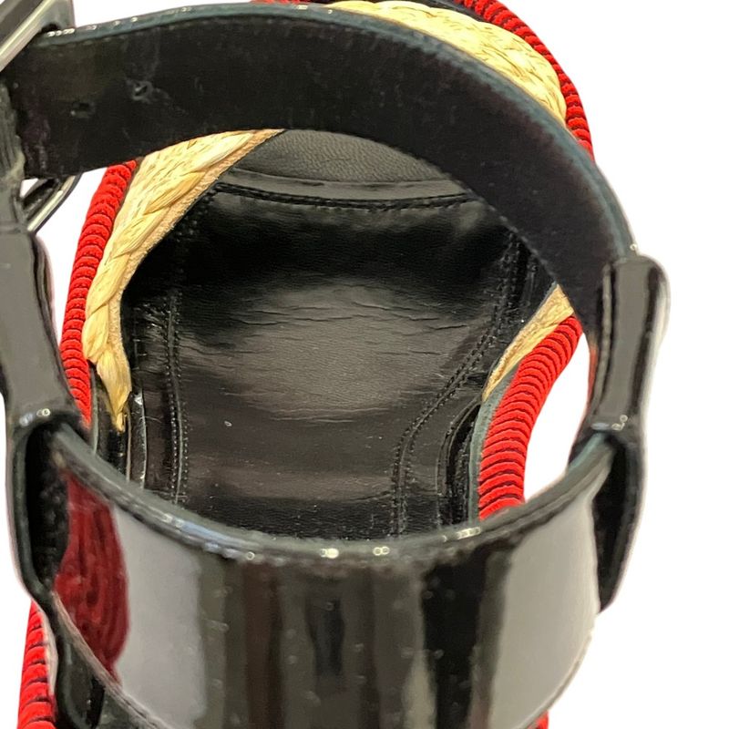 Celine Phoebe Philo Era Platform Ankle Belt Sandals 35 Red