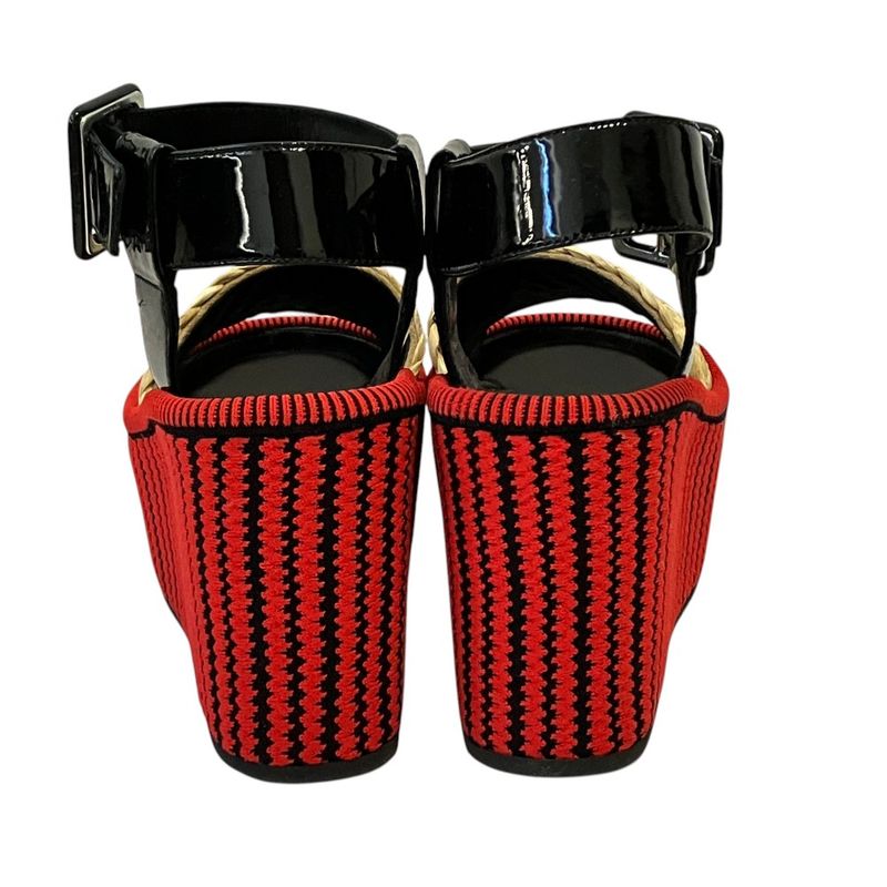Celine Phoebe Philo Era Platform Ankle Belt Sandals 35 Red