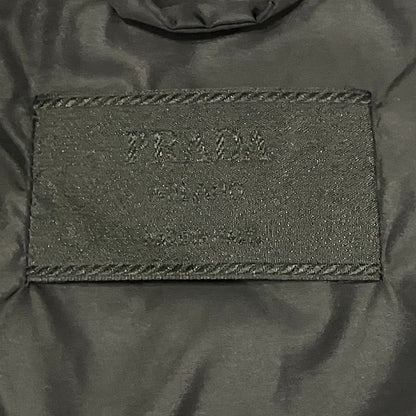 Prada Pocketable Packable Raincoat Stainless Steel Coat L Black
