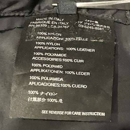 Prada Pocketable Packable Raincoat Stainless Steel Coat L Black