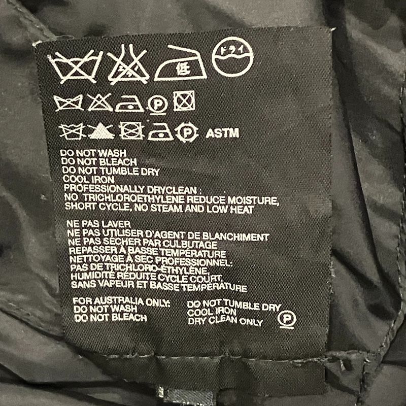 Prada Pocketable Packable Raincoat Stainless Steel Coat L Black