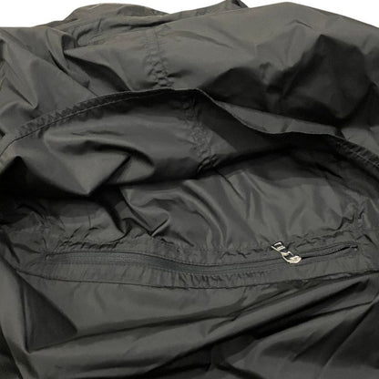 Prada Pocketable Packable Raincoat Stainless Steel Coat L Black