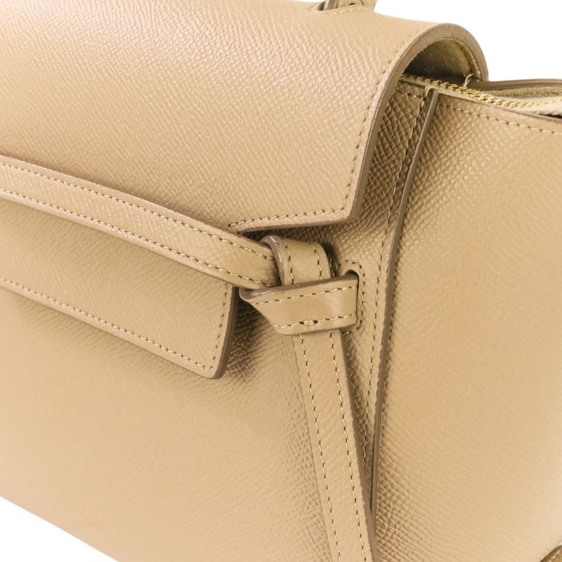 Celine Belt Bag Nano 2-Way Grain Calfskin Beige