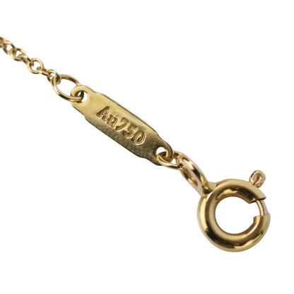 Tiffany & Co T Smile Small Necklace 750 18k Yellow Gold
