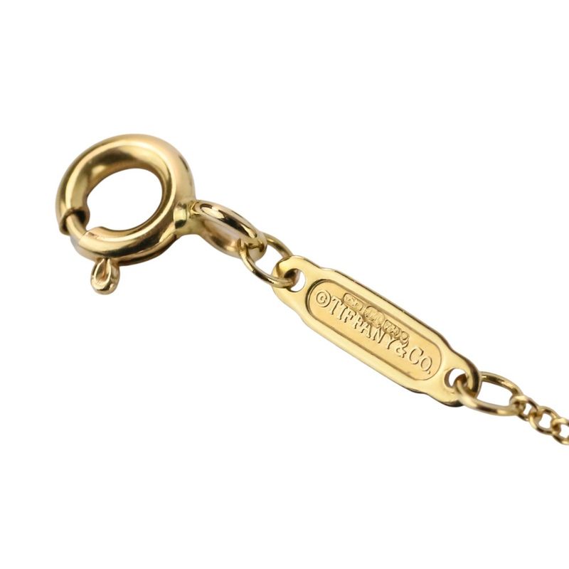 Tiffany & Co T Smile Small Necklace 750 18k Yellow Gold
