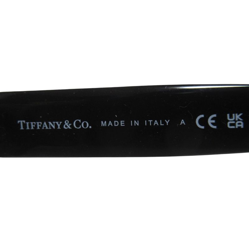 Tiffany & Co Low Bridge Fit Gray Gradient Lens Wellington Sunglasses 54 Black