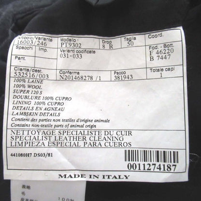 Hermes Phantom Technique Leather Trim Wool Chesterfield Coat 50 Charcoal Grey