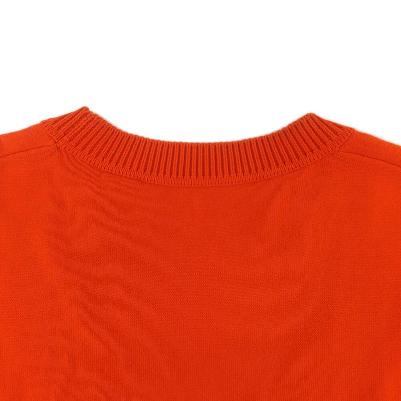 Louis Vuitton Knit Crew Neck Signature Cotton M Short Sleeve Red