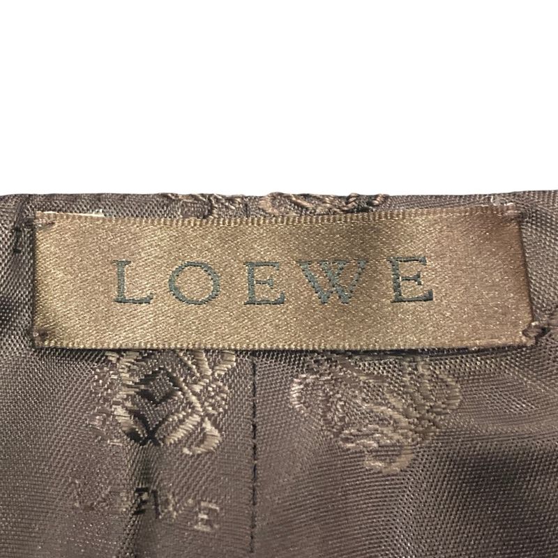 Loewe Perforated Leather Skinny Pants Black
