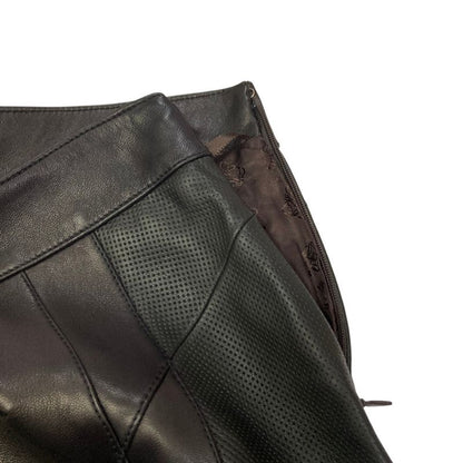 Loewe Perforated Leather Skinny Pants Black