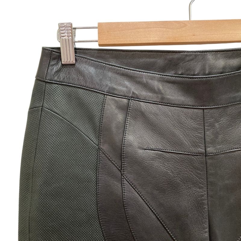 Loewe Perforated Leather Skinny Pants Black
