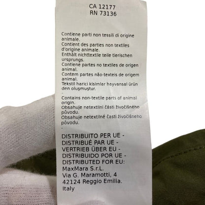 Max Mara Maxmara Studio Pure Cotton Long Shirt Dress Khaki