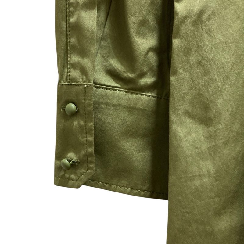 Max Mara Maxmara Studio Pure Cotton Long Shirt Dress Khaki