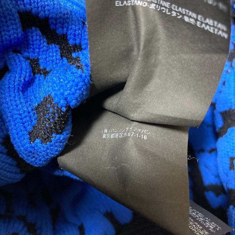 Balenciaga Alexander Wang Era Jacquard Short Sweater 36 Black Blue
