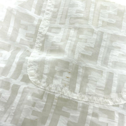 Fendi Blouse Zucca Pattern All Over Sheath Viscose White