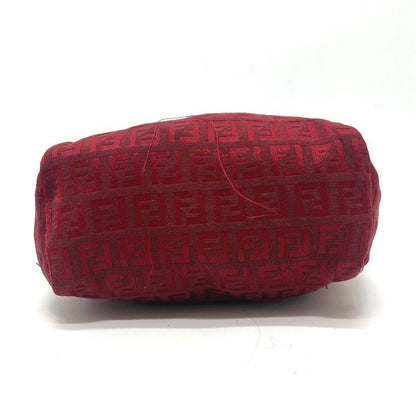 Fendi Handbag Zucca Pattern Canvas Red