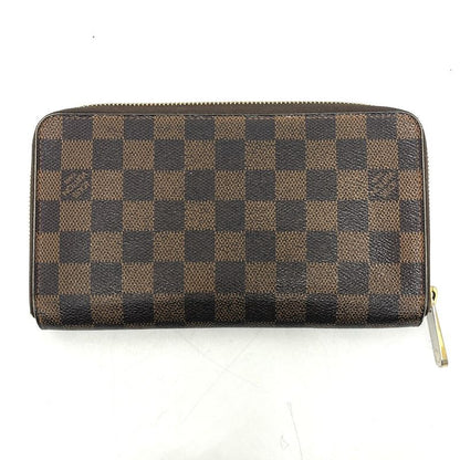 Louis Vuitton Wallet Zippy Damier Canvas Ebene Brown