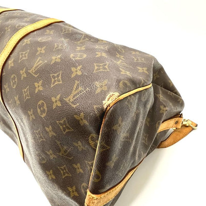 Louis Vuitton Boston Bag Keepall Bandouliere 55 Monogram Canvas Brown