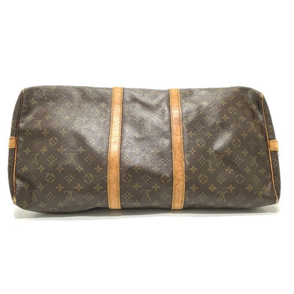 Louis Vuitton Boston Bag Keepall Bandouliere 55 Monogram Canvas Brown