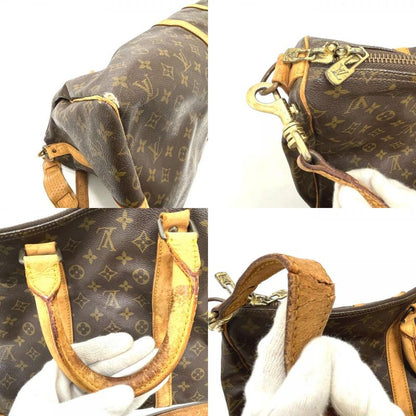 Louis Vuitton Boston Bag Keepall Bandouliere 55 Monogram Canvas Brown
