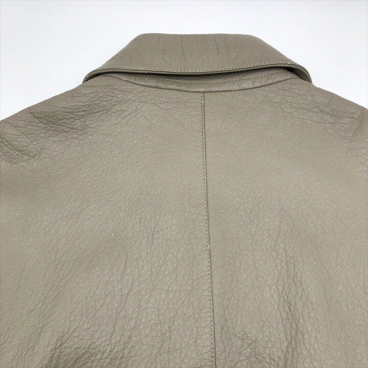 Loewe Deer Skin Riders Jacket Top Beige