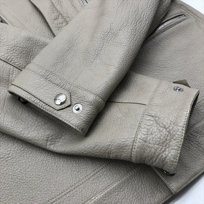 Loewe Deer Skin Riders Jacket Top Beige