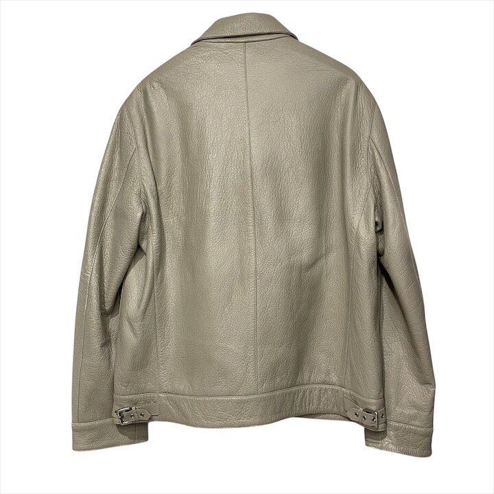 Loewe Deer Skin Riders Jacket Top Beige
