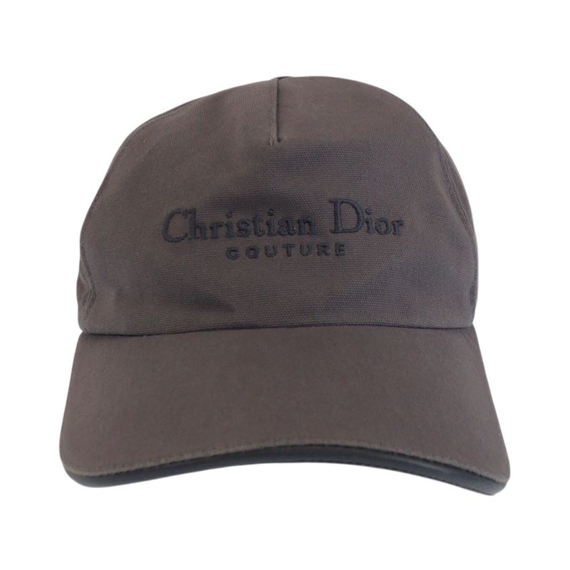 Dior Gray Silver Cotton Cap Hat
