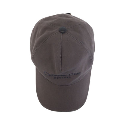 Dior Gray Silver Cotton Cap Hat