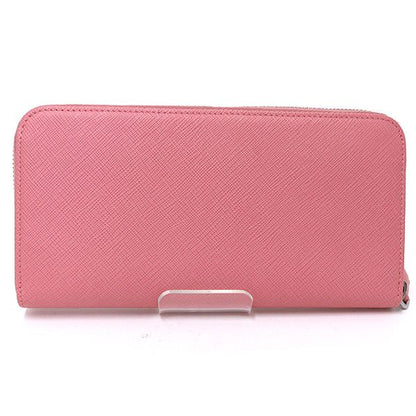 Prada Saffiano Zip Around Wallet Petalo 1 Pink