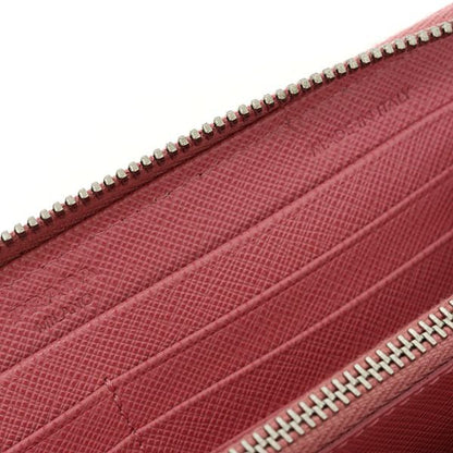 Prada Saffiano Zip Around Wallet Petalo 1 Pink